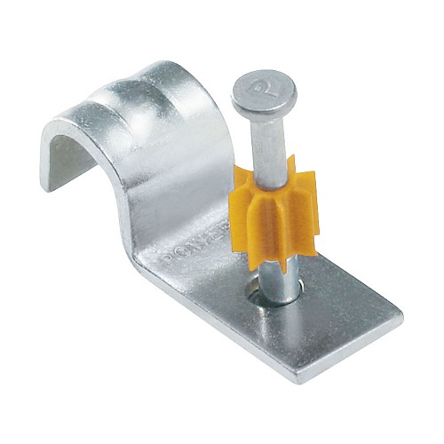 Product image for DeWalt / Powers 50150 0.300" Head Drive Pin w/ BX Cable Strap, Standard BX Clip, 1" Shank Length (100/Box)