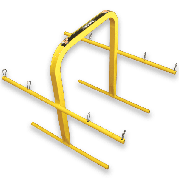 Product image for RACK-A-TIERS 11700 WIRE SPOOL HAND CART HOLDS 8-500FT 12AWG OR 4-500FT 10AWG