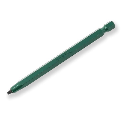 Product image for Rack-A-Tiers Manufacturing 70140G Green #1 4 Inch Square Drive Bit