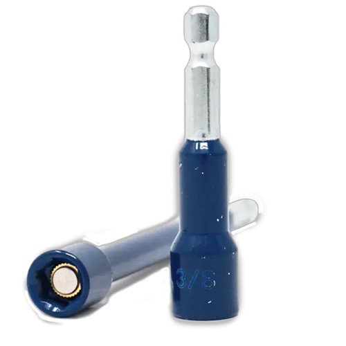 Product image for Rack-A-Tiers Manufacturing 70731BL Blue 3/8 Inch 25 Hex Drive Bit