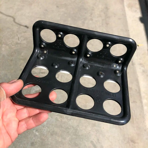 Product image for Rack-A-Tiers H2024 H2 Home Helper Cable Bracket for Home Runs, Supports NM-B, MC & Low Voltage Cables, 1-1/4" Hole Diameter