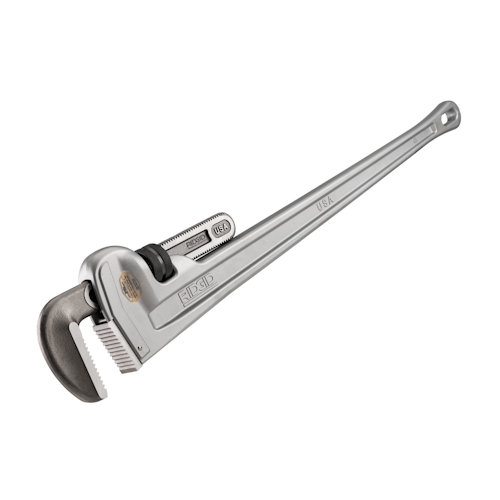 Product image for Ridgid 31115 #848 48" Aluminum Straight Pipe Wrench, 6" Pipe Capacity