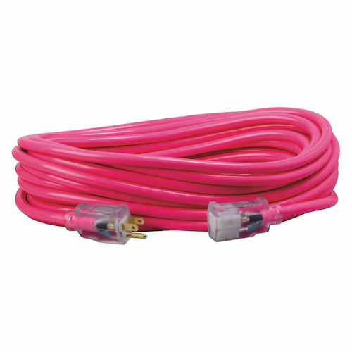 SOU 2578SW990A 12/3 SJTW PINK 50FT EXTENSION CUSTOM LABEL "" FISK ...