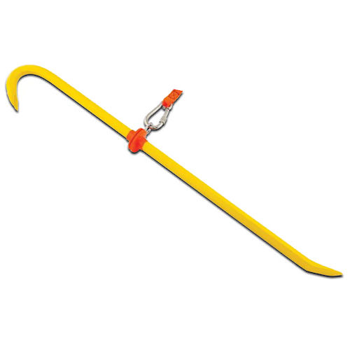 Product image for Stanley / Proto 55-130-TT Tether-Ready Wrecking Bar. 30" Length, 1-1/4" & 1" Claw Blade Width, Steel Construction, Yellow Powder Coated