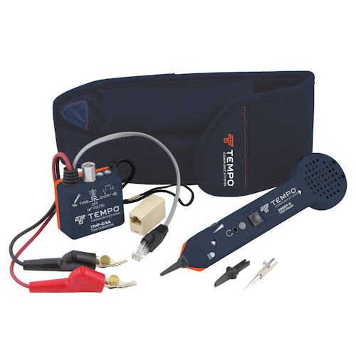 Product image for Tempo Communications 701K-G/6A Classic Tone & Probe Tracing Kit, Standard w/ ABN Clips