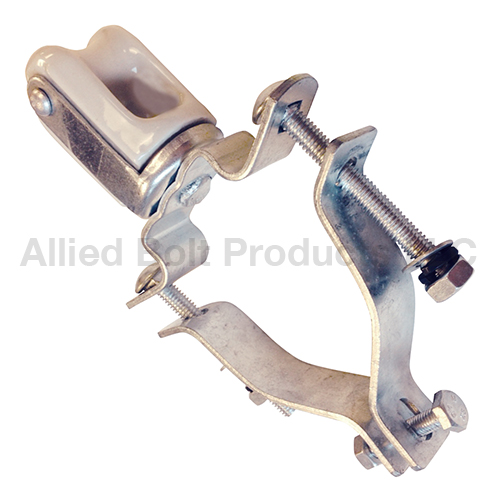 Product image for Allied Bolt 9256 3" - 4" Porcelain Mast Mounted Wire Holder