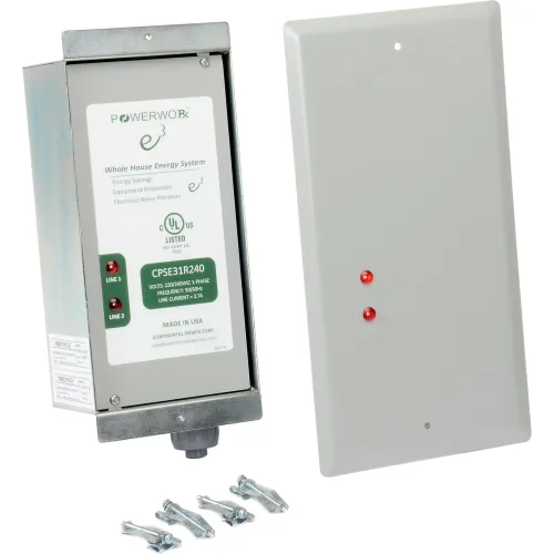 Product image for POWERWORX CPS-E3-N1-01 SINGLE PHASE INDOOR SURGE SPIKE & NOISE SUPPRESSION POWER FACTOR CORRECTION