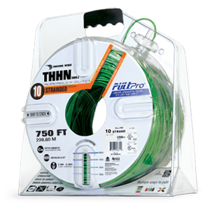 Product image for ENCORE THHN-10-STR-GREEN PULLPRO 750' NEW PACKAGE 106100905445