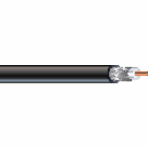 Southwire 920034608 RG6 CATV Coax, #18 Copper Clad Steel, Dual Shielded 60% Braid, CM/CL2, Black (1000ft Pull Box)