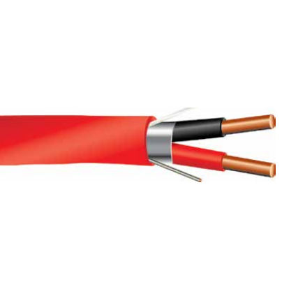 Product image for Southwire 57719602 (G60004-13A) 14/2 Solid Copper Plenum-Rated Unshielded Fire Alarm Cable, FPLP/CL3P, ORANGE Jacket - 1000ft Reel