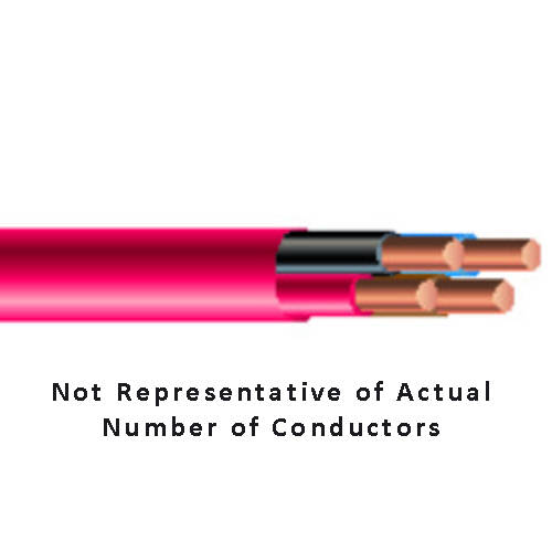 Product image for Carol E1512S.41.03 16/2 Solid Copper Fire Alarm Cable, Unshielded Non-Plenum, FPLR, Red (1000ft)