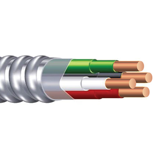 MC Cable 12/212/212/1 Solid Metal Clad Super Neutral Aluminum, 250