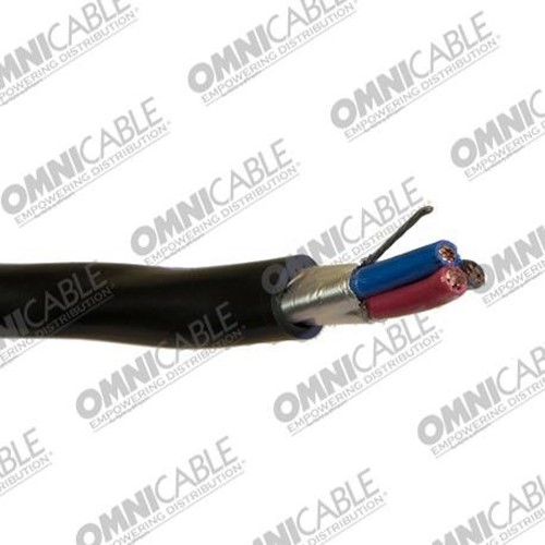 Product image for OMNI A21602 16/2 SHIELDED VNTC O/S W/DRAIN WIRE 600V