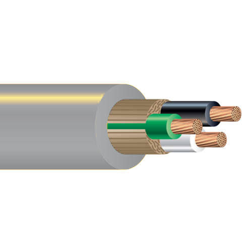 Product image for SJTOW 14/3 Stranded Copper 300V Portable Cord, Oil Resistant, Gray (250ft Spool)