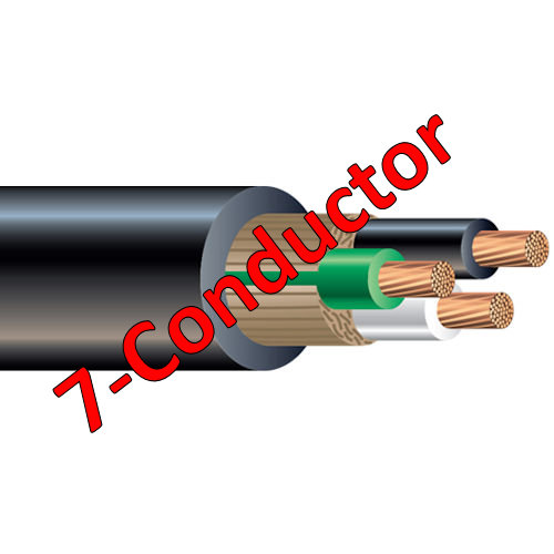 Product image for SOOW 16/7 Flexible Power Cord, Stranded Copper, 600V, BLACK Jacketed (Cut to Length)