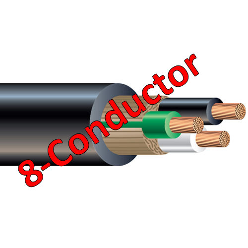 Product image for SOOW 18/8 Flexible Power Cord, Stranded Copper, 600V, BLACK Jacketed (Cut to Length)