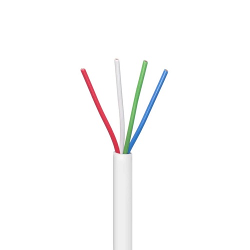 Product image for T-STAT 20/4 Solid Copper 150 Volt CL2 White Jacket 250 Foot Spool Thermostat Wire