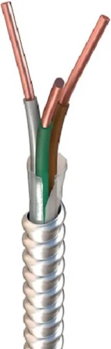 Southwire 59224502 12 AWG 2-Conductor 1000 Foot Brown/Gray THHN Metal Clad Cable