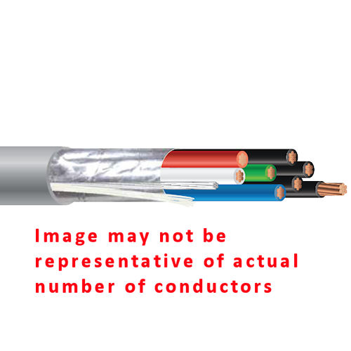Product image for Southwire R60052-1A 14/2 Stranded Copper Riser Rated Multiconductor Cable, Shielded, CL3R/FPLR Sunlight Resistant (1000ft Reel)