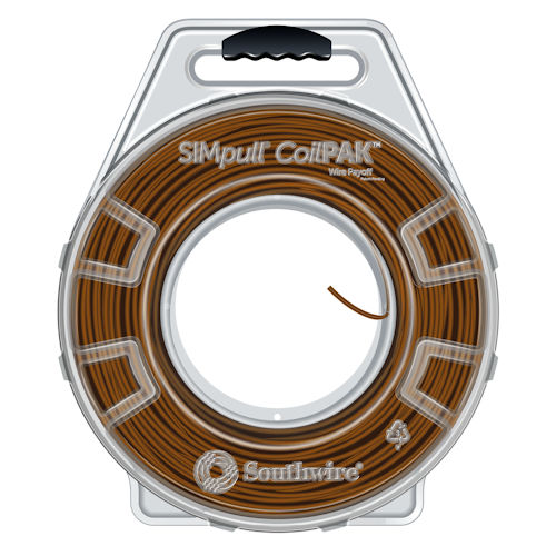 Southwire 58022305 THHN #10 Stranded Copper BROWN Wire (1250ft SIMpull® CoilPAK™) Product image for Southwire 58022305 THHN #10 Stranded Copper BROWN Wire (1250ft SIMpull® CoilPAK™)