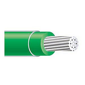 Product image for XHHW 300 MCM Stranded GREEN Wire, Aluminum Conductor (Cut to Length)