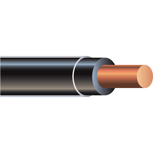Product image for XHHW #14 Solid BLACK Copper Wire (2500ft Reel)
